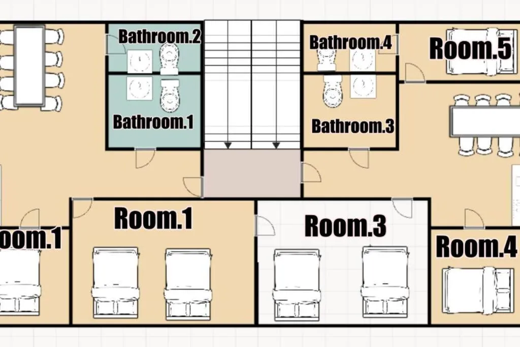 Image 1 of 2 – Gu&Anne House Seoul Hongdae Stn 5rooms,4bathroom